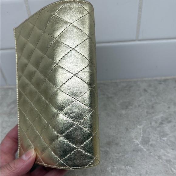 Rare Vintage Pratten Gold Quilted Women's Clutch. Excellent condition! - Picture 7 of 11